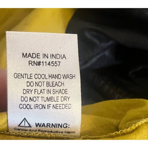 THML‎ Yellow Green Global Chic Boho Hippie Festival Embroidered Shift Dress XS - Picture 7 of 9